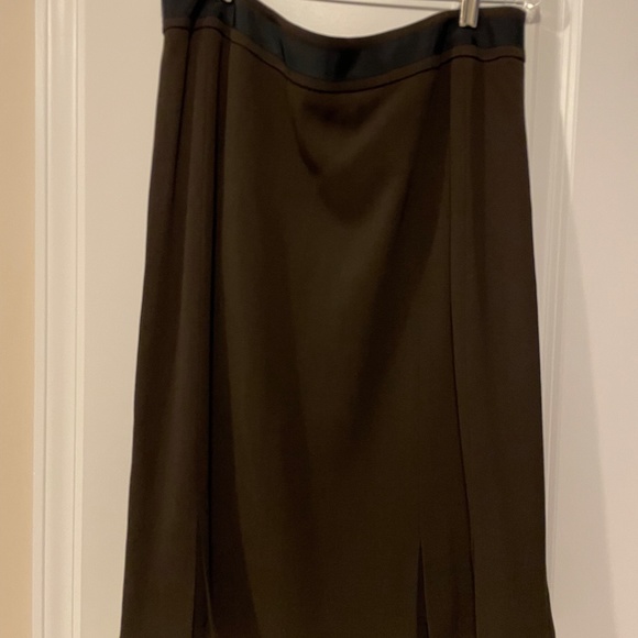 Anne Klein tweed suit jacket and brown skirt set - like new condition, size 14 - Picture 3 of 3